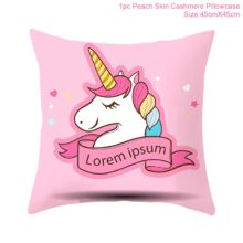Housse de coussin refuge de licorne