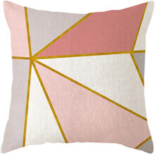 Housse de coussin cerf et flamant rose scandinave