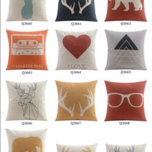 Housse de coussin collection animal nordique 1