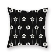 Housse de coussin black & white scandinave RULDGE 1 pc Géométrique Housse de Coussin Polyester Taie d'oreiller Noir Et Blanc Accueil Décoratif Oreillers Couverture Pour Canapé Voiture