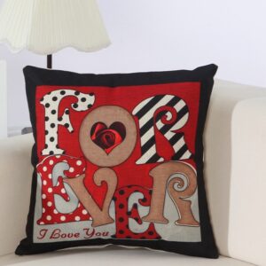 Housse de coussin moderne love Housse de coussin moderne love