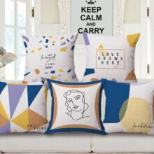 Housse de coussin nordique sweet home Housse de coussin nordique sweet home