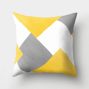 Housse de coussin collection yellow scandinave