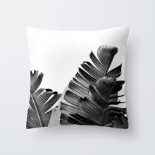 Housse de coussin nordique tropical night