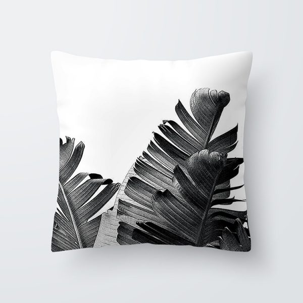 Housse de coussin nordique tropical night