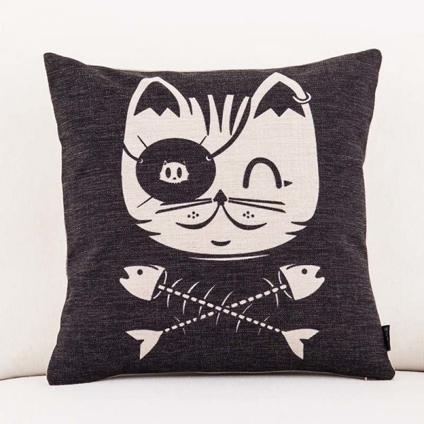 Housse de coussin collection chat mania