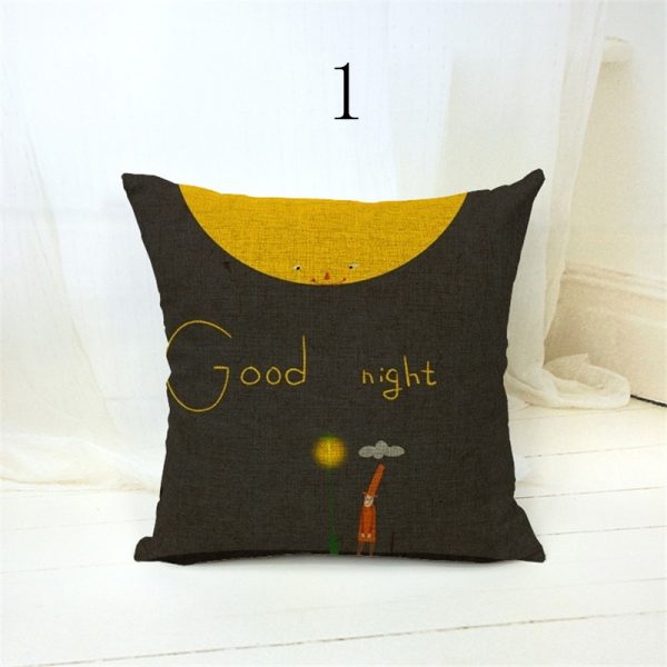 Housse de coussin voyage autour du soleil 1