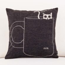 Housse de coussin collection chat mania