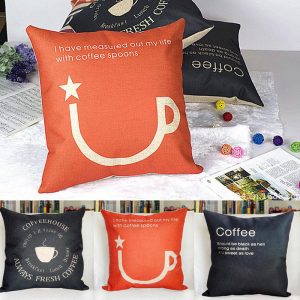 Housse de coussin collection coffee time