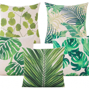 Housse de coussin jungle bleu Housse de coussin jungle bleu 1