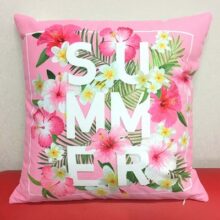 Housse de coussin flamingo tropical rose Housse de coussin flamingo tropical rose