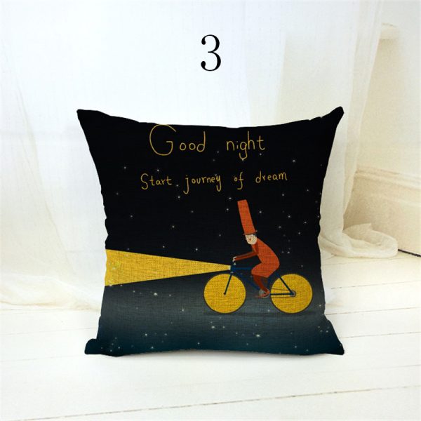 Housse de coussin voyage autour du soleil 3