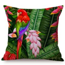 Housse de coussin collection perroquet tropical Housse de coussin collection perroquet tropical