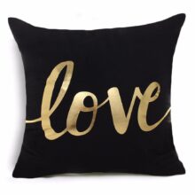 Housse de coussin collection golden love Housse de coussin collection golden love