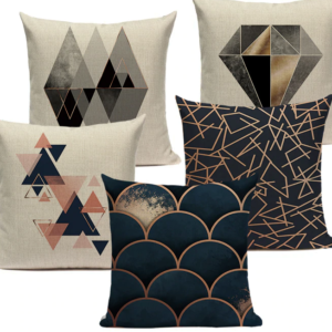 Housse de coussin géométrique black diamond Housse de coussin géométrique black diamond