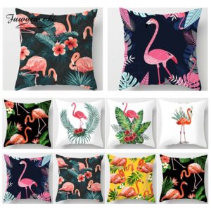 Housse de coussin collection flamant royal Housse de coussin collection flamant royal 1