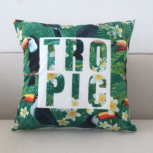 Housse de coussin collection reina flamingo tropical Housse de coussin collection reina flamingo tropical