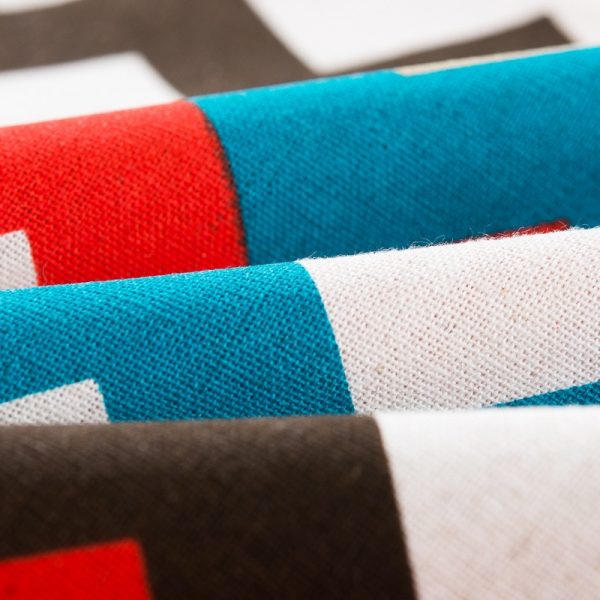 Housse de coussin géométrique sunday monday Housse de coussin géométrique sunday monday 1