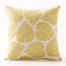 Housse de coussin collection yellow nordique retro 3