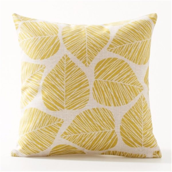 Housse de coussin collection yellow nordique retro 3