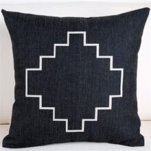 housse de coussin géométrique noir et blanc housse de coussin géométrique noir et blanc 3