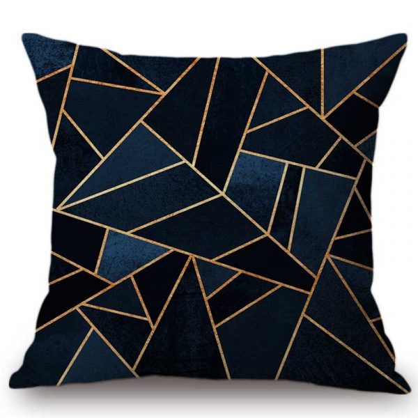 Housse de coussin 3D green géométrique Housse de coussin 3D green géométrique