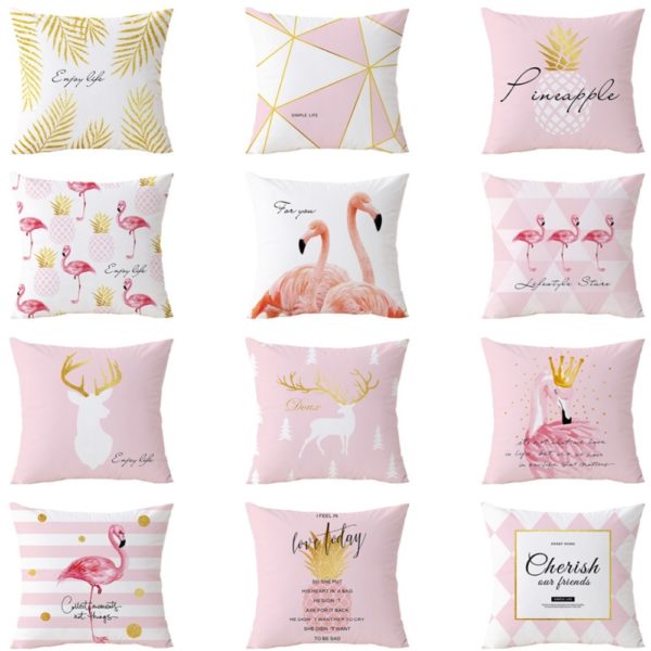 Housse de coussin collection pink pinapple 1
