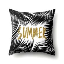 Housse de coussin tropical gold and black Housse de coussin tropical gold and black