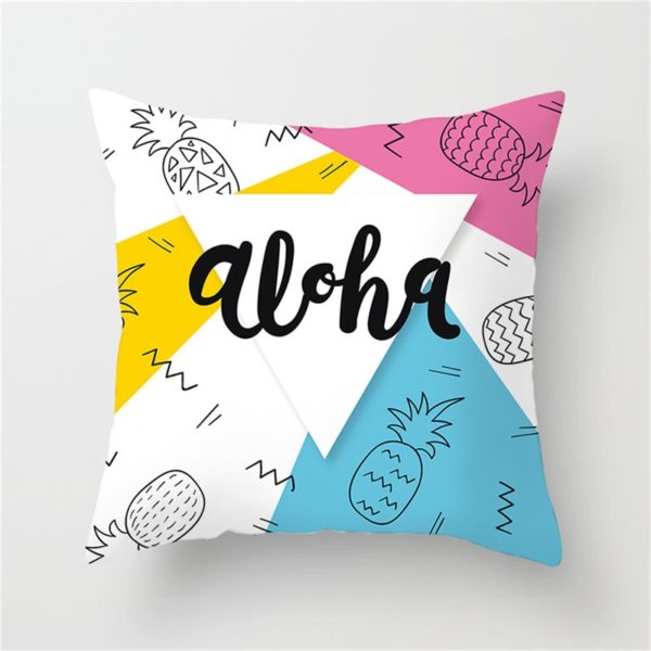 Housse de coussin aloha ananas Housse de coussin aloha ananas