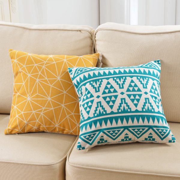 Housse de coussin aztèque moderne 2