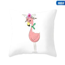 Housse de coussin la licorne rose