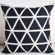 housse de coussin géométrique noir et blanc housse de coussin géométrique noir et blanc 2