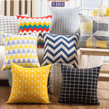 Housse de coussin géométrique sunday monday Housse de coussin géométrique sunday monday