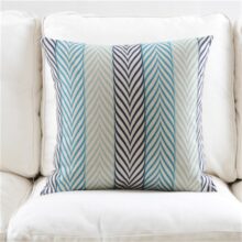 Housse de coussin nordique bleu mosaïque Housse de coussin nordique bleu mosaïque 1