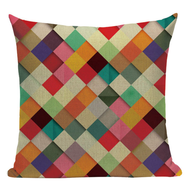 Housse de coussin pop nordique géométrique