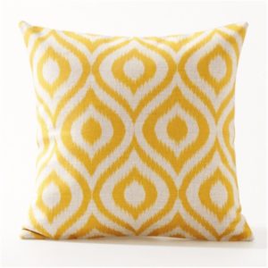 Housse de coussin collection yellow nordique retro Housse de coussin collection yellow nordique retro 1