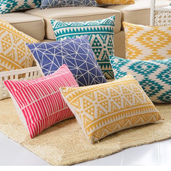 Housse de coussin aztèque moderne 1