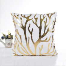 housse de coussin feuille d’or housse de coussin feuille d’or