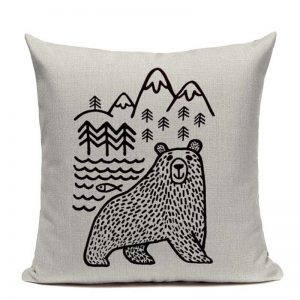 Housse de coussin black bird Housse de coussin black bird