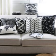 Housse de coussin collection inca géométrique