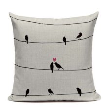 Housse de coussin black bird