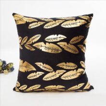 housse de coussin feuille d’or housse de coussin feuille d’or