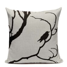 Housse de coussin black bird