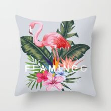 housse de coussin flamant rose tropical ananas housse de coussin flamant rose tropical ananas 3