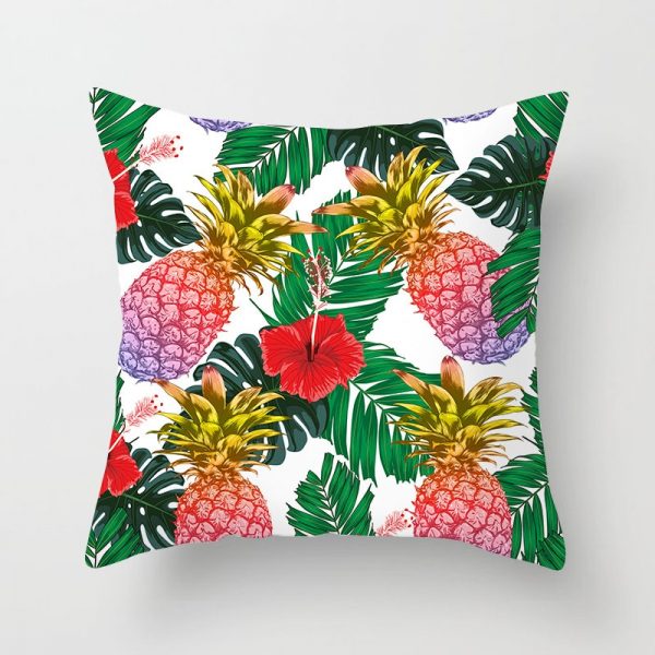 housse de coussin flamant rose tropical ananas housse de coussin flamant rose tropical ananas 2