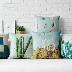 Housse de coussin cactus vintage