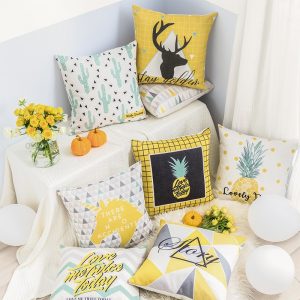 Housse de coussin summer ananas Housse de coussin summer ananas 1
