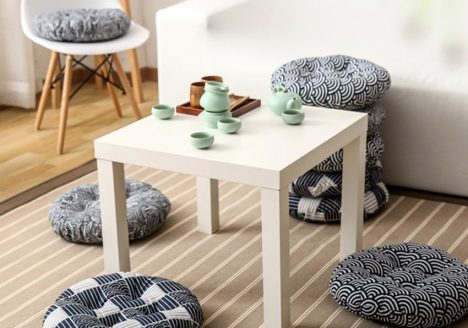 Coussin de sièges/sol rond marin 2