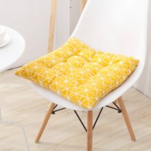 Coussin siège jaune géométrique et scandinave Coussin siège jaune géométrique et scandinave 4