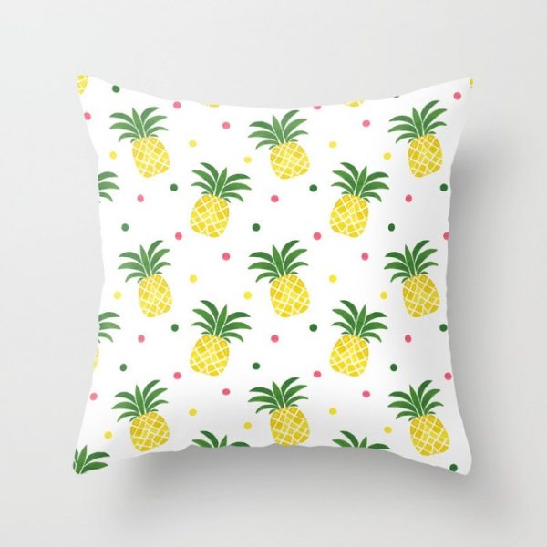 Housse de coussin nordique yellow ananas Housse de coussin nordique yellow ananas 2